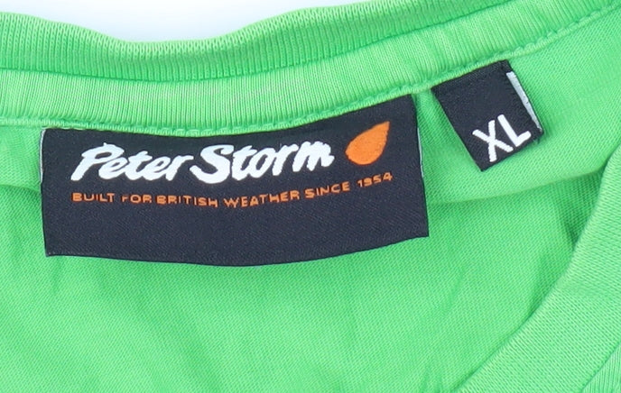 Peter Storm Men's Green XL Retro Graphic T-Shirt