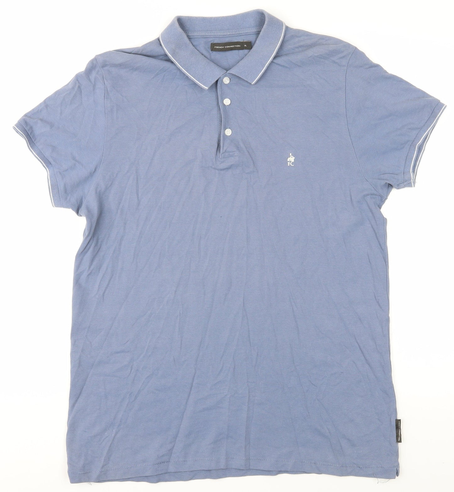 Mens UK Size XL French Connection Blue  T-Shirt