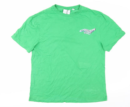 Mens UK Size M COLLUSION Green  T-Shirt