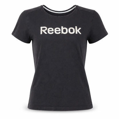 Womens UK Size M Reebok Black Basic T-Shirt