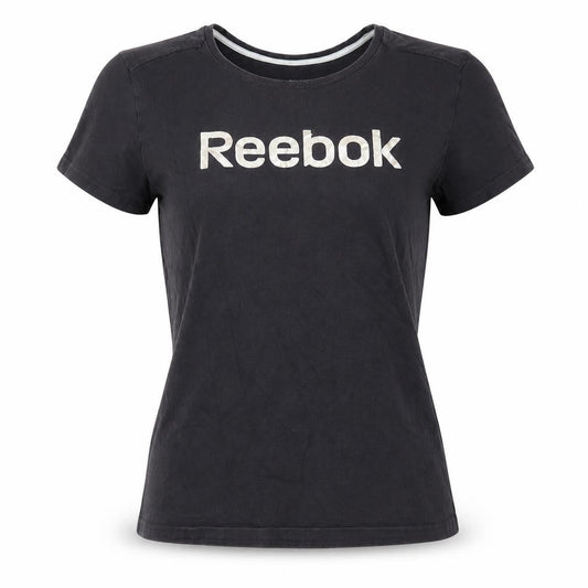 Womens UK Size M Reebok Black Basic T-Shirt