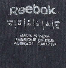 Womens UK Size M Reebok Black Basic T-Shirt