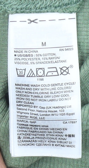 Mens UK Size M Gap Green  T-Shirt