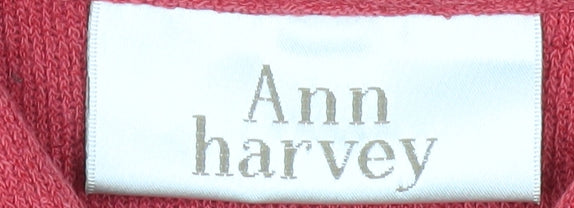 Ann Harvey Women's Red Button-Up Shirt, Size 18