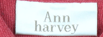Ann Harvey Women's Red Button-Up Shirt, Size 18
