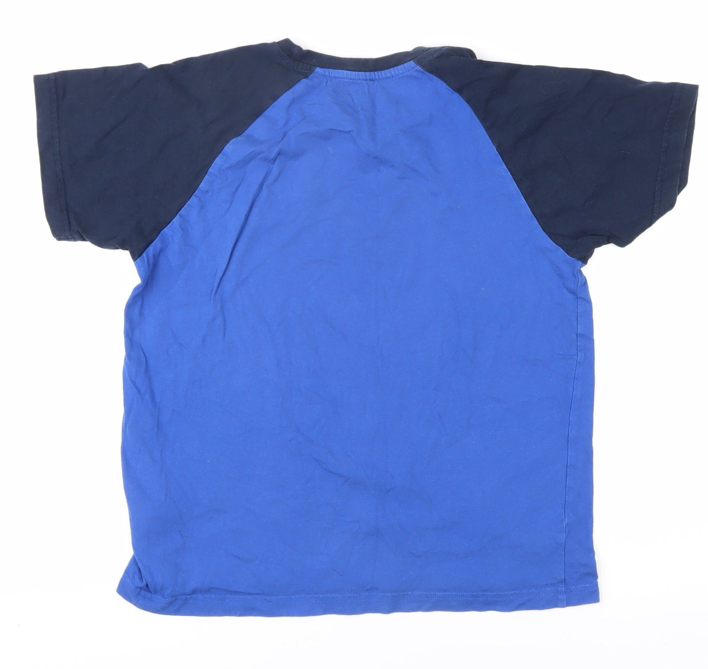 Bench Boys Blue T-Shirt 13-14 Years Short Sleeve Crew Neck