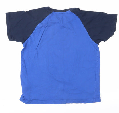 Bench Boys Blue T-Shirt 13-14 Years Short Sleeve Crew Neck