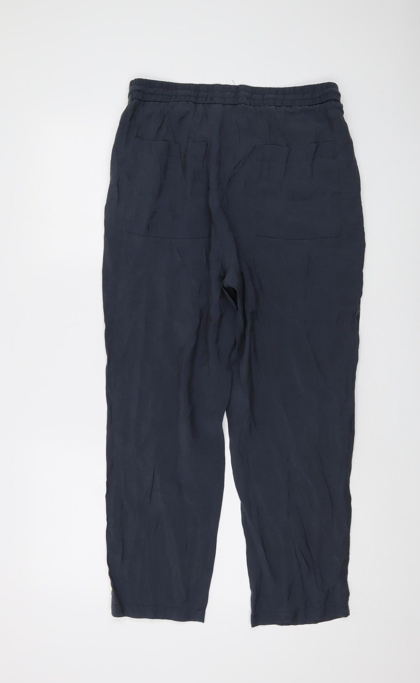 Womens UK Size M Zara Relaxed Fit Jogger Black Trousers