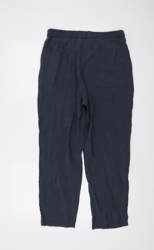 Womens UK Size M Zara Relaxed Fit Jogger Black Trousers