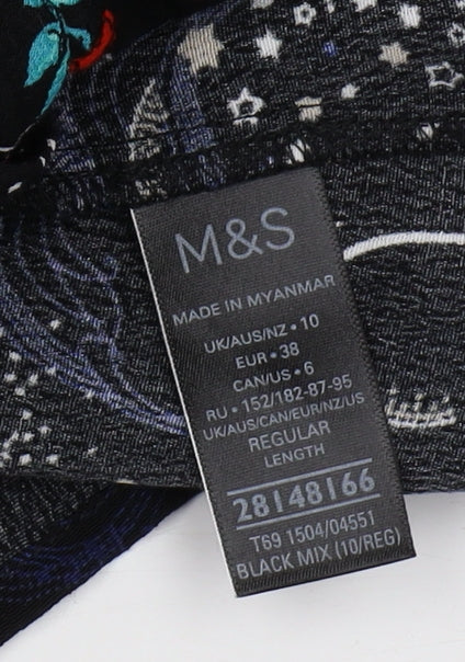 Marks and Spencer Women's Floral Midi Dress Size 10