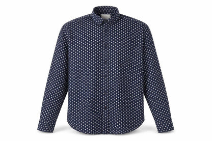 John Lewis Men's Blue Geometric Shirt XL