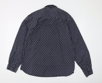 John Lewis Men's Blue Geometric Shirt XL