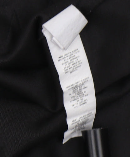 Boohoo Women’s Black Floral Pinafore Dress, Size 4