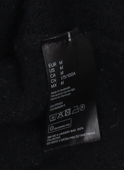 Unisex Adults UK Size M H&M Black Pullover Hoodie