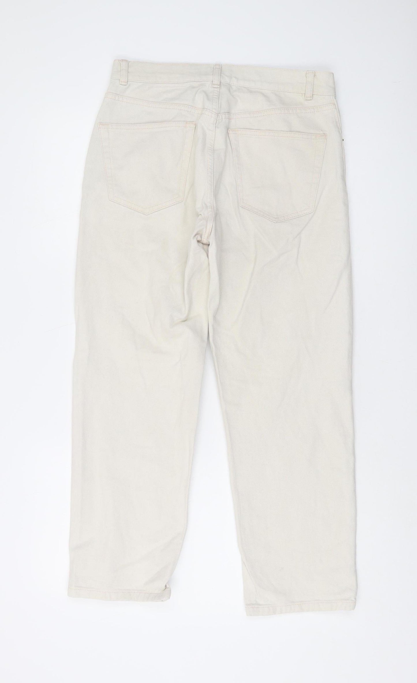 ASOS Men's Ivory Straight Jeans, Regular Fit, Size 28