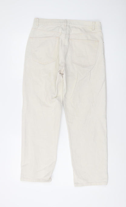 ASOS Men's Ivory Straight Jeans, Regular Fit, Size 28