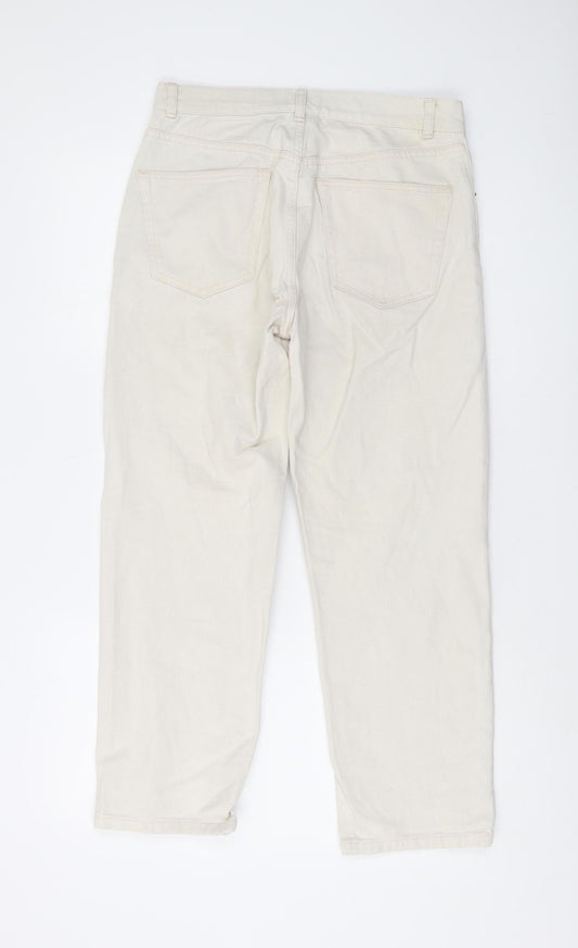 ASOS Men's Ivory Straight Jeans, Regular Fit, Size 28