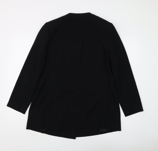 Next Women's Black Double-Breasted Suit Jacket Size 12