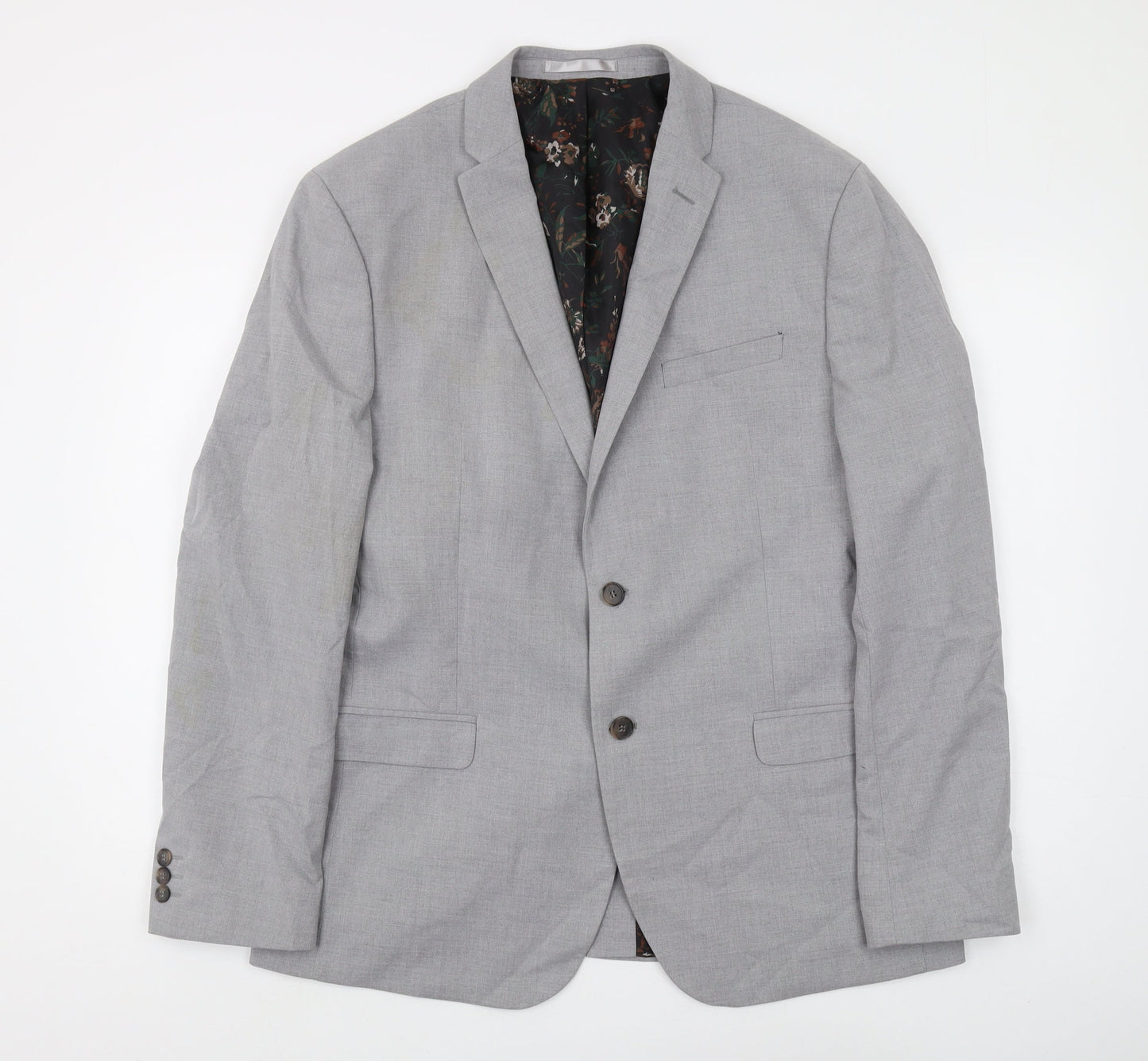 Mens UK Size 44 Limehaus Regular Grey Suit Jacket