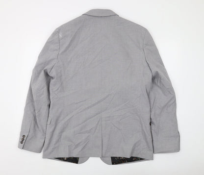 Mens UK Size 44 Limehaus Regular Grey Suit Jacket