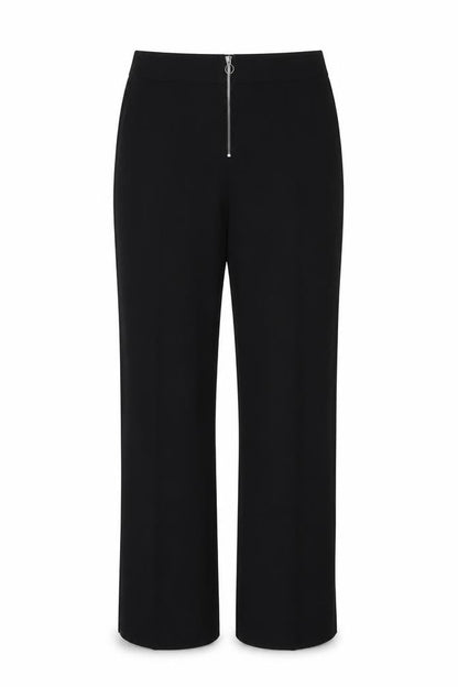 Womens UK Size 14 Marks and Spencer Regular Fit Straight Black Trousers