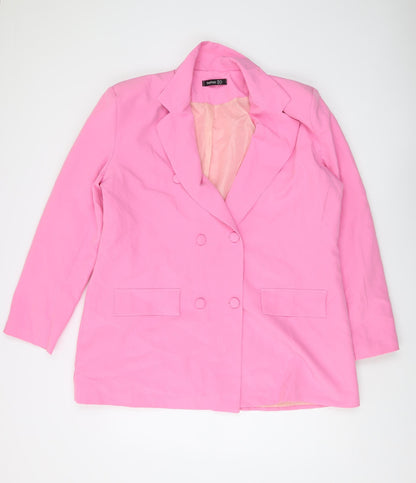 Boohoo Pink Women’s Suit Jacket Size 14