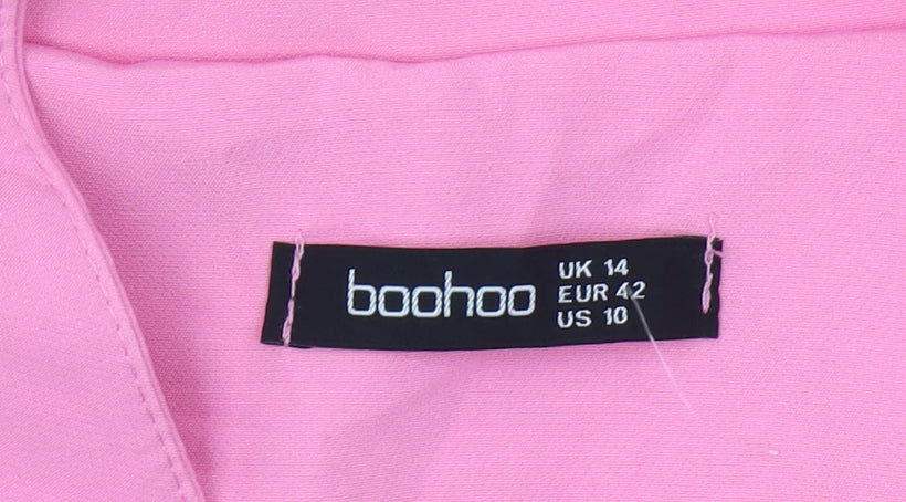 Boohoo Pink Women’s Suit Jacket Size 14