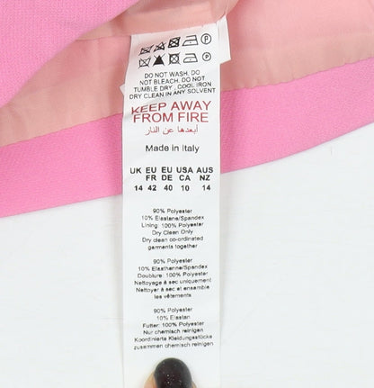 Boohoo Pink Women’s Suit Jacket Size 14