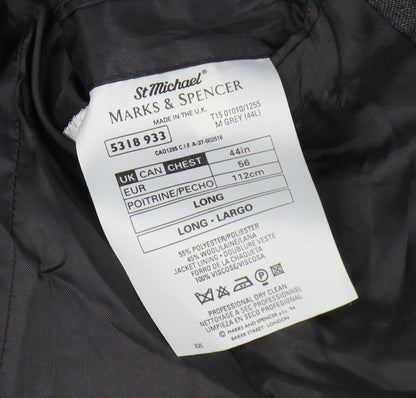Mens UK Size 44 Marks and Spencer Regular Grey Suit Jacket