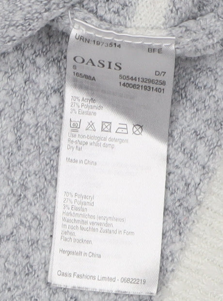 Womens UK Size S Oasis Grey Jumper Jumper