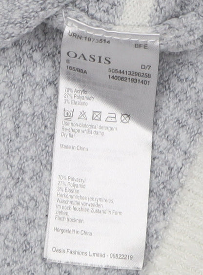 Womens UK Size S Oasis Grey Jumper Jumper