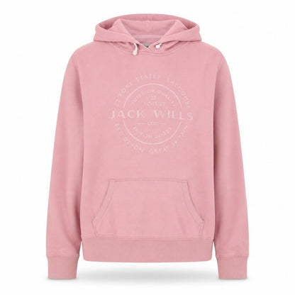 Womens UK Size 8 Jack Wills Pink Pullover Hoodie