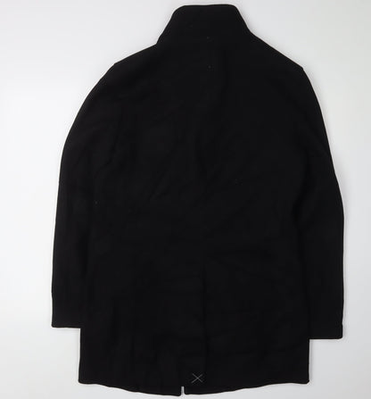 Mens UK Size S Marks and Spencer Black Overcoat