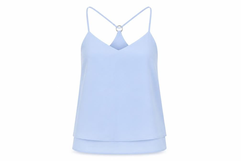 Womens UK Size 8 New Look Blue Camisole Tank