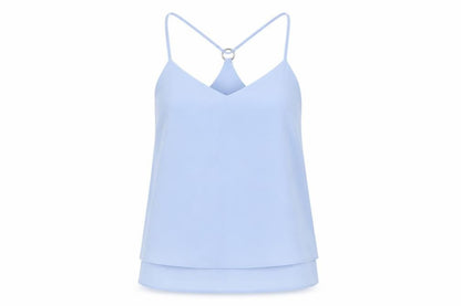 Womens UK Size 8 New Look Blue Camisole Tank