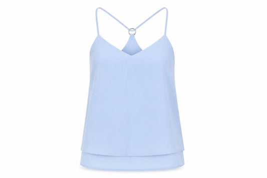 Womens UK Size 8 New Look Blue Camisole Tank