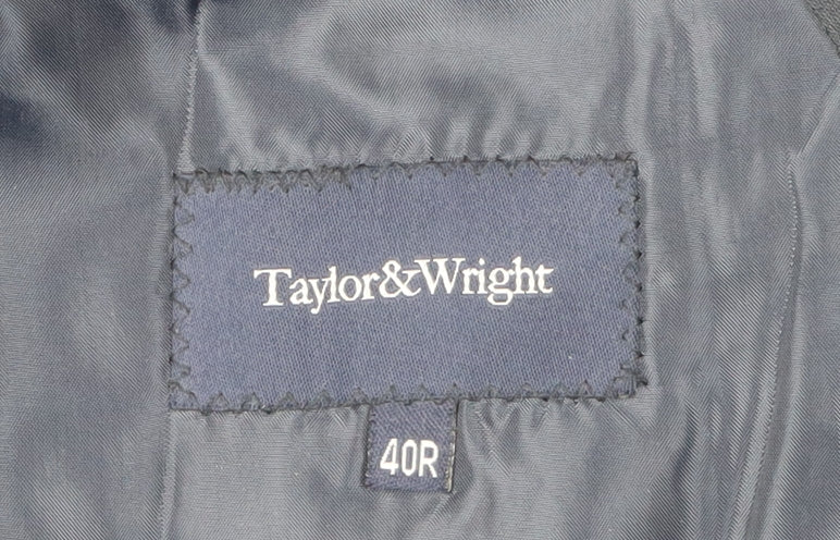 Mens UK Size 40 Taylor & Wright Regular Black Suit Jacket