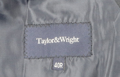 Mens UK Size 40 Taylor & Wright Regular Black Suit Jacket