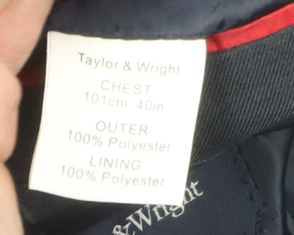 Mens UK Size 40 Taylor & Wright Regular Black Suit Jacket