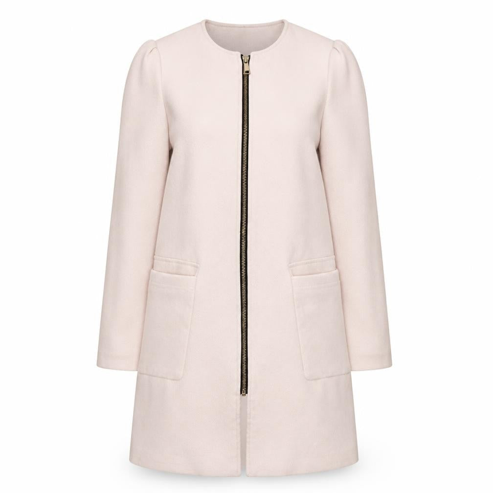 Womens UK Size 6 H&M Ivory Basic Jacket