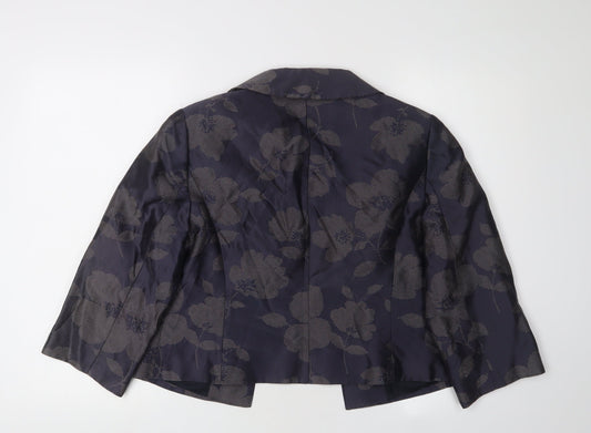 Fenn Wright Manson Women's Blue Floral Blazer Size 14