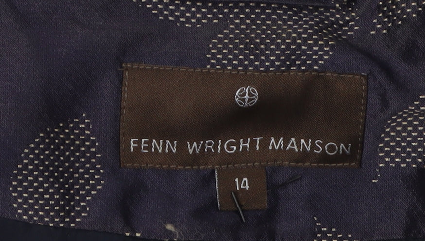 Fenn Wright Manson Women's Blue Floral Blazer Size 14