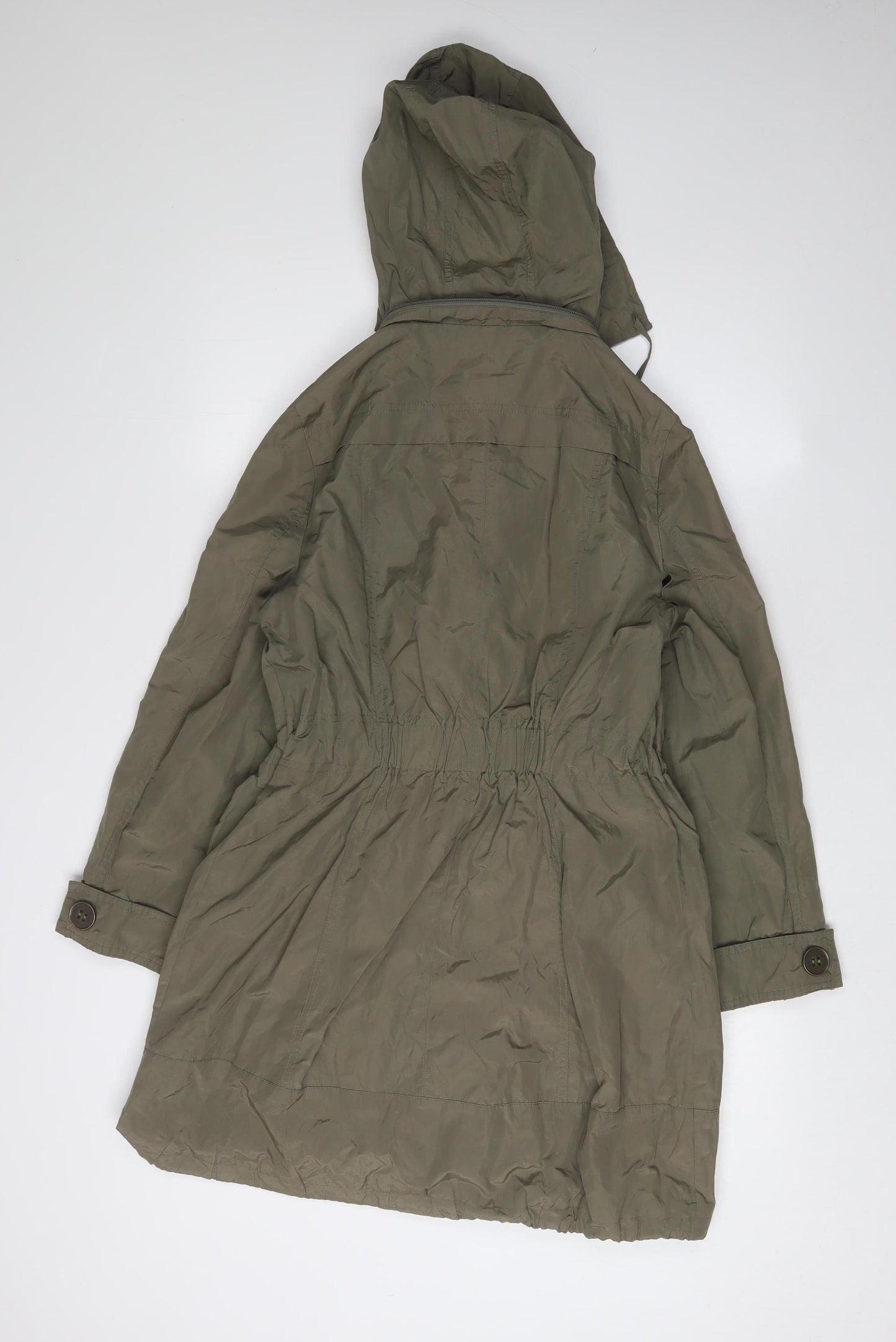 Womens UK Size 8 Marks and Spencer Green Parka Coat