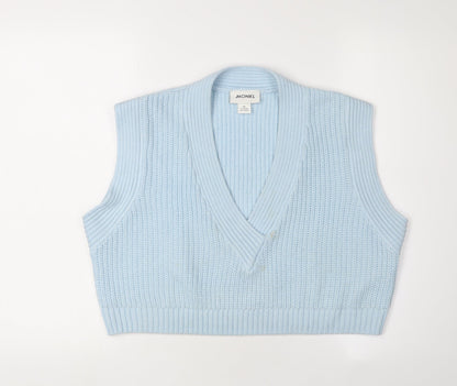 Womens UK Size XS Monki Blue Vest Jumper