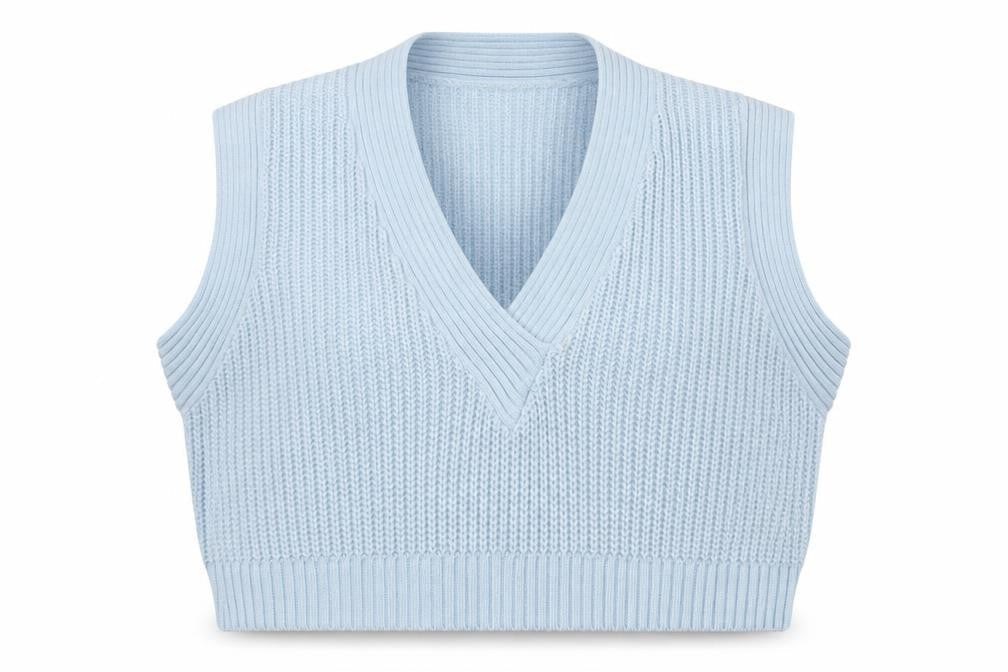 Womens UK Size XS Monki Blue Vest Jumper