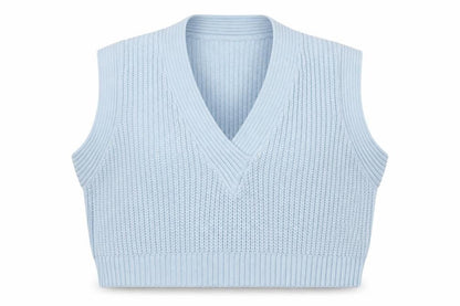 Womens UK Size XS Monki Blue Vest Jumper
