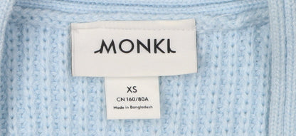 Womens UK Size XS Monki Blue Vest Jumper
