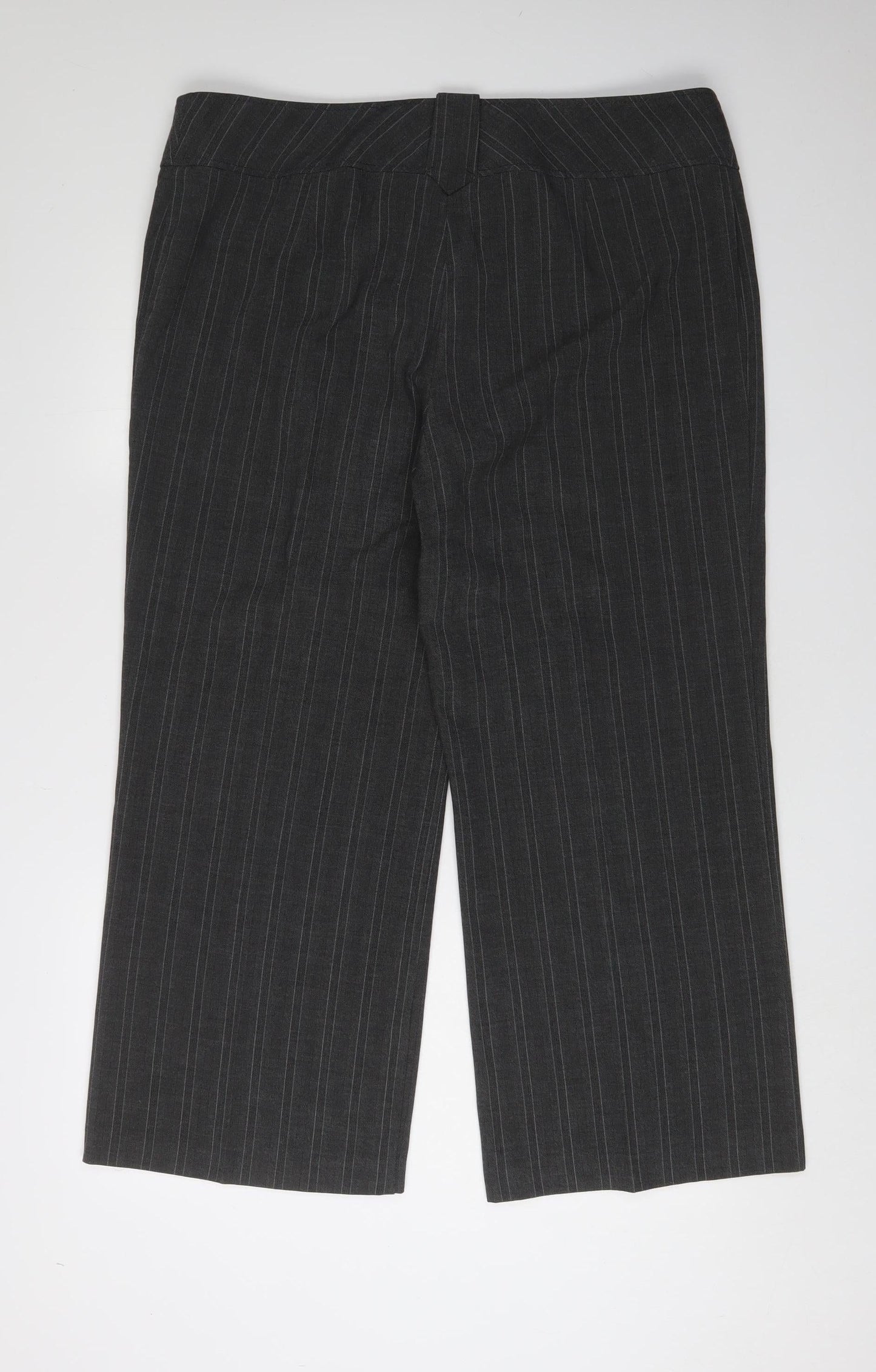 Womens UK Size 18 Marks and Spencer Classic Fit Dress Pants Grey Trousers
