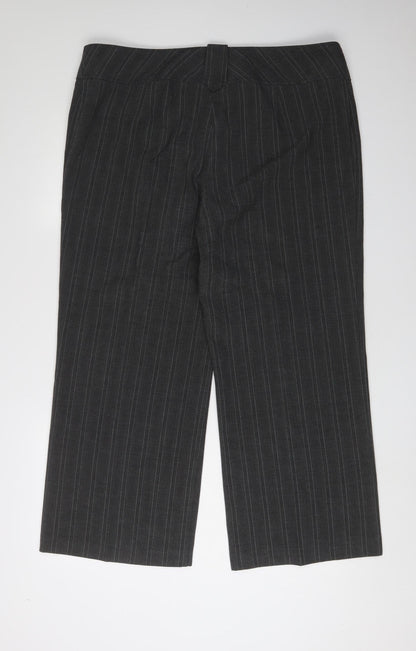 Womens UK Size 18 Marks and Spencer Classic Fit Dress Pants Grey Trousers