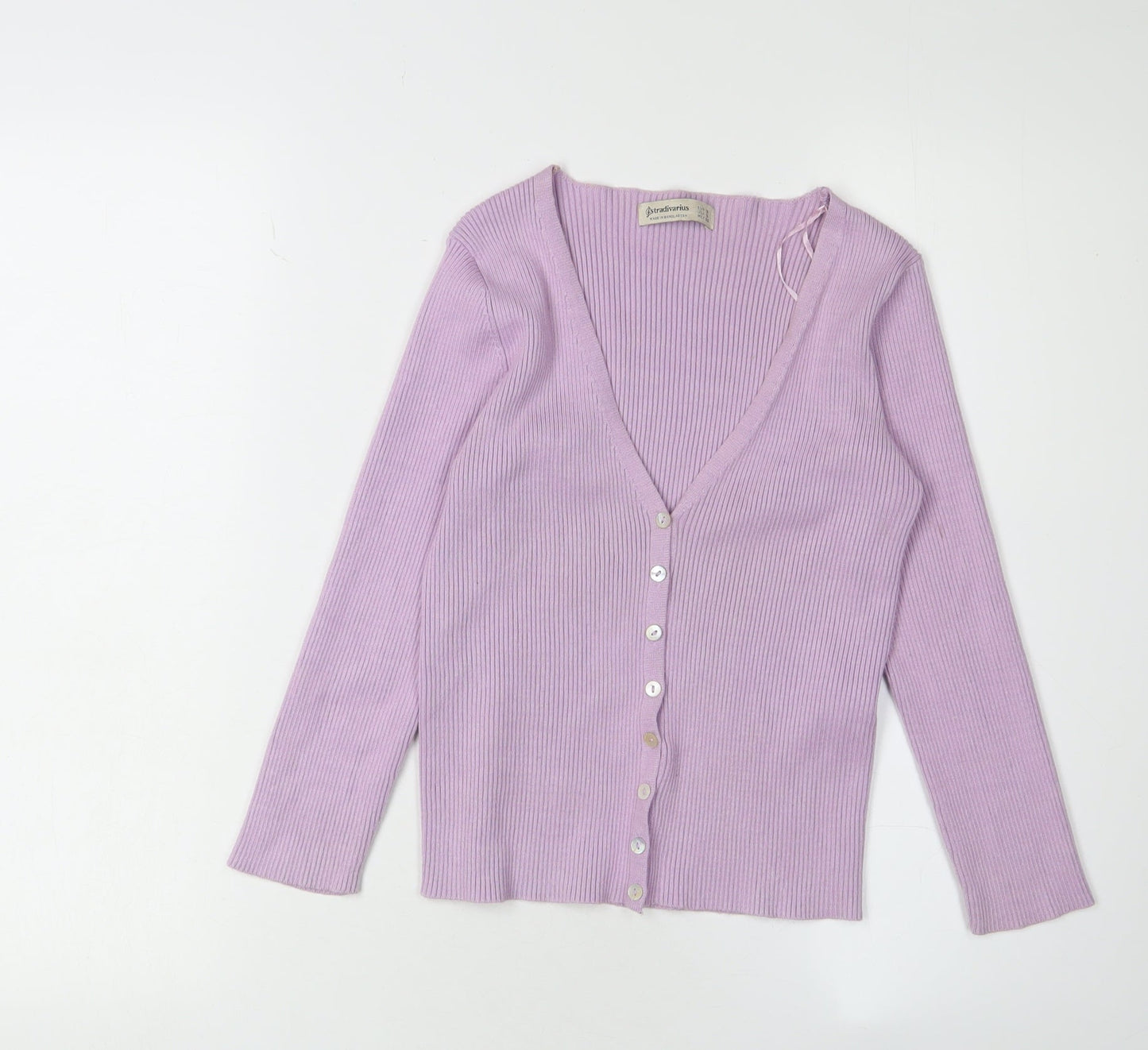 Womens UK Size S Stradivarius Purple Cardigan Jumper